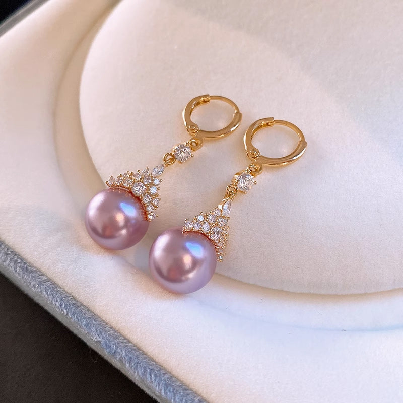🔥Heißer Verkauf 50% OFF🔥Vintage Elegante Zirkonia Imitation Perlenkette & Ohrringe