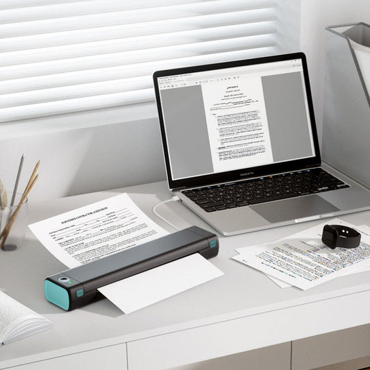 Tragbarer A4-Drucker für Zuhause – Bluetooth-Verbindung, Fotodruck und Scannen, Perfekt für den Schulanfang📚🖨️
