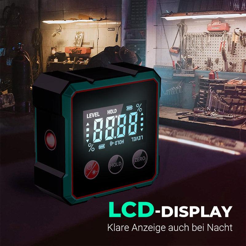 Magnetischer digitaler Winkelmesser mit elektronischem Laser