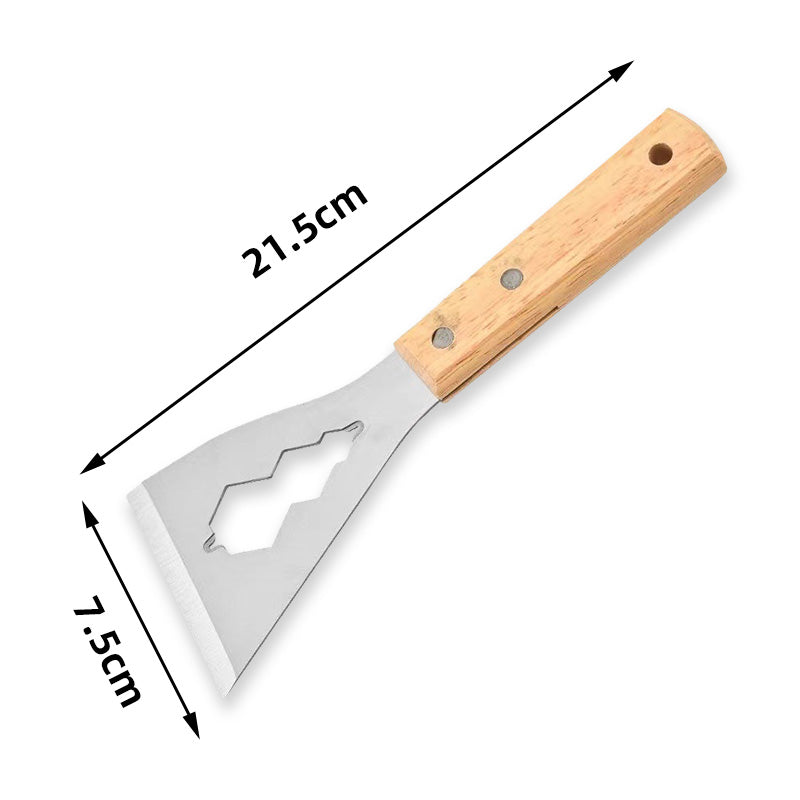 🛠️ KAUFE 2, ERHALTE 1 GRATIS! ⚒️ Mehrzweck-Spachtelmesser – Stahlklinge, Holzgriff & Perfekt für Renovierung 🏠
