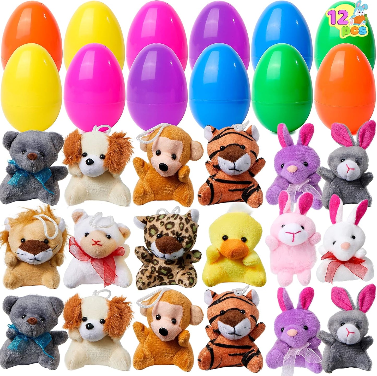 🐣 Tierischer Schlüsselanhänger mit Ei-Schale – Plüschanhänger als Ostergeschenk für Kinder🎁