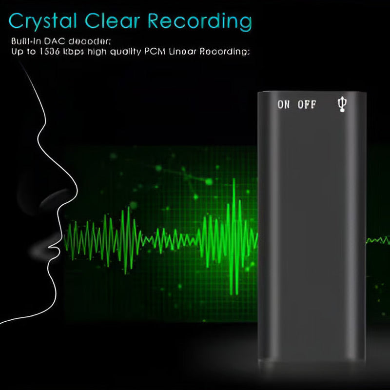 ⏰ 50 % RABATT – Nur für kurze Zeit ✨Mini Digital Audio Voice Recorder Pen Dictaphone