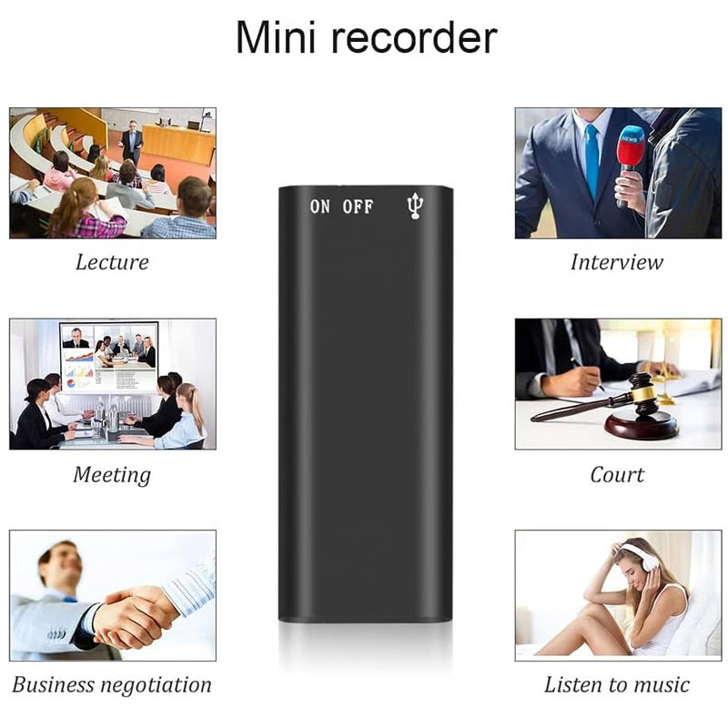 ⏰ 50 % RABATT – Nur für kurze Zeit ✨Mini Digital Audio Voice Recorder Pen Dictaphone