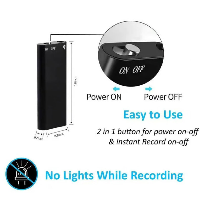 ⏰ 50 % RABATT – Nur für kurze Zeit ✨Mini Digital Audio Voice Recorder Pen Dictaphone