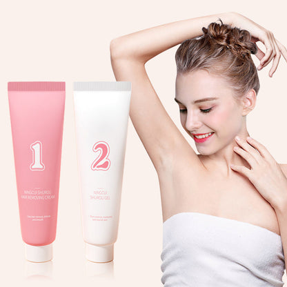 🙋‍♀️2025 Frühjahrsaktion💖Reinigendes & weichmachendes Haarentfernungs-Creme-Set