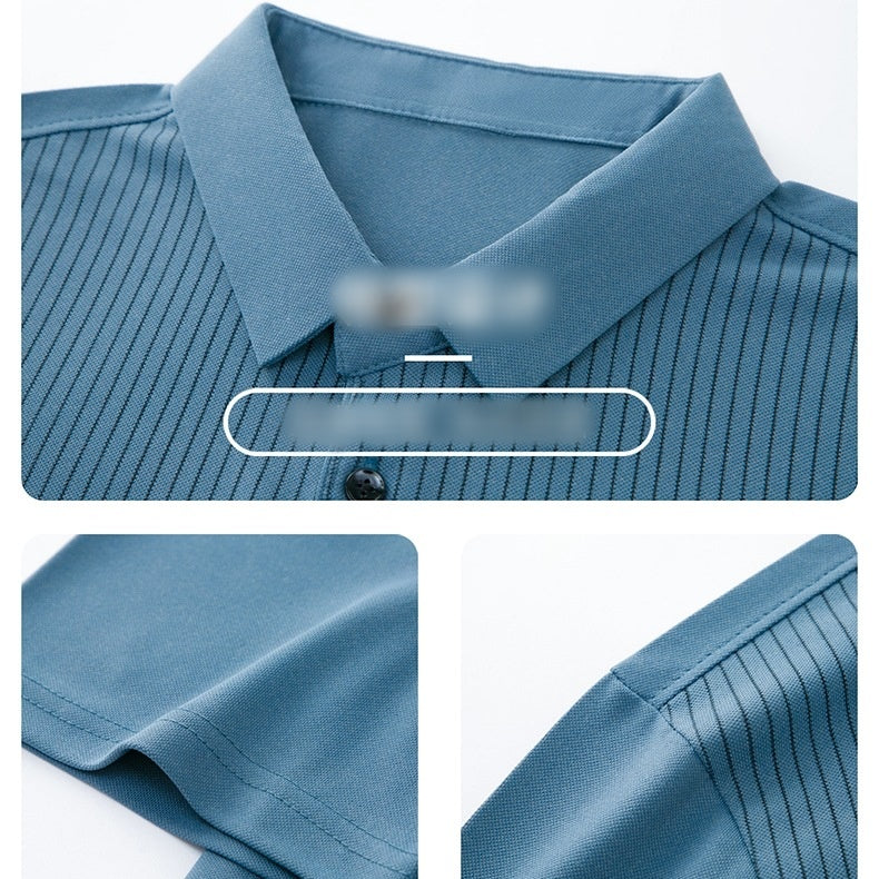 Kurzärmliges T-Shirt mit Revers für Herren