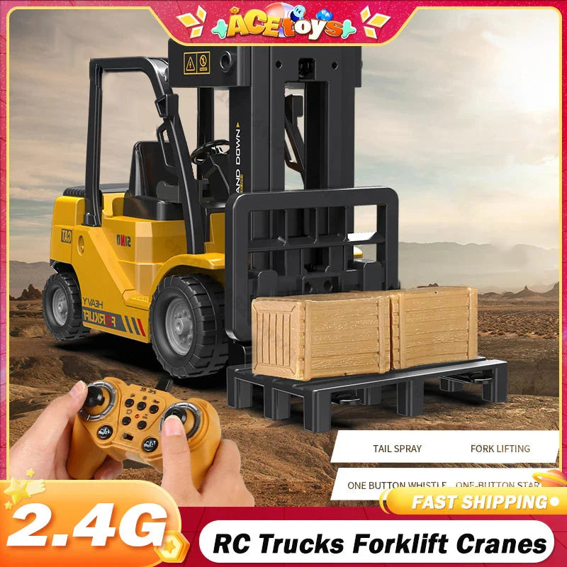✨🎅Weihnachtsangebote – Nur für kurze Zeit!⏰🚜1:64 Scale Mini Remote-Controlled Construction Vehicle