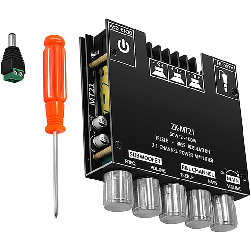 🔊🎵Bluetooth-kompatibles 2.1-Kanal-Audio-Leistungsverstärkermodul📡 Drahtlose Verbindung, kraftvoller Klang, ideal für Musikliebhaber!