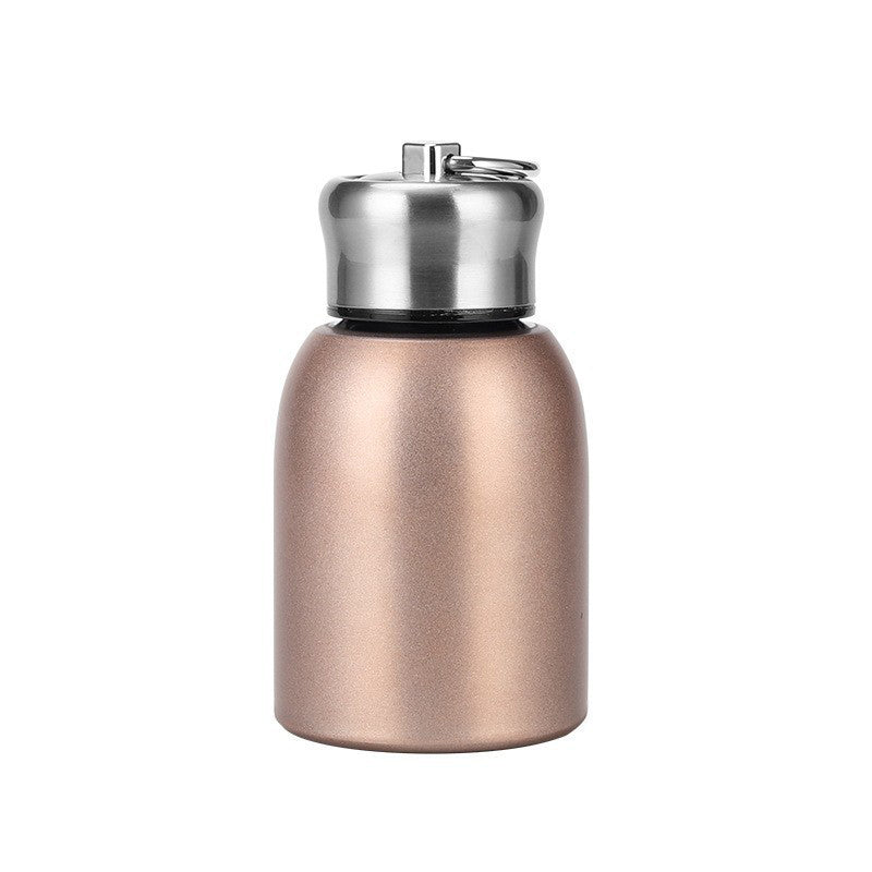 50% RABATT! 🍶 Mini-Thermosflasche mit Tragering – tragbar für Outdoor, Auto & unterwegs
