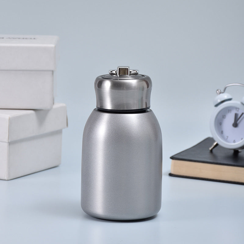 50% RABATT! 🍶 Mini-Thermosflasche mit Tragering – tragbar für Outdoor, Auto & unterwegs