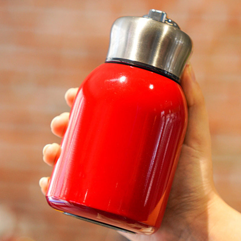 50% RABATT! 🍶 Mini-Thermosflasche mit Tragering – tragbar für Outdoor, Auto & unterwegs