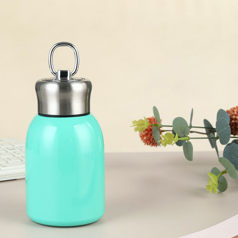 50% RABATT! 🍶 Mini-Thermosflasche mit Tragering – tragbar für Outdoor, Auto & unterwegs