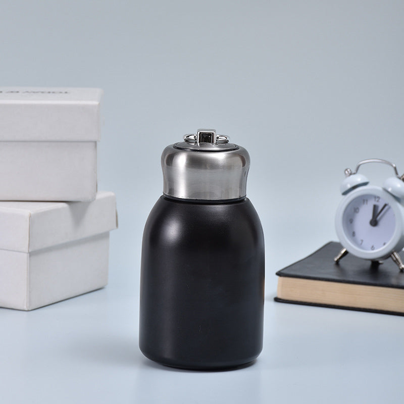 50% RABATT! 🍶 Mini-Thermosflasche mit Tragering – tragbar für Outdoor, Auto & unterwegs