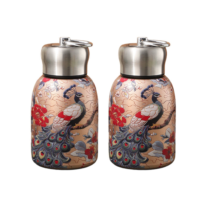 50% RABATT! 🍶 Mini-Thermosflasche mit Tragering – tragbar für Outdoor, Auto & unterwegs