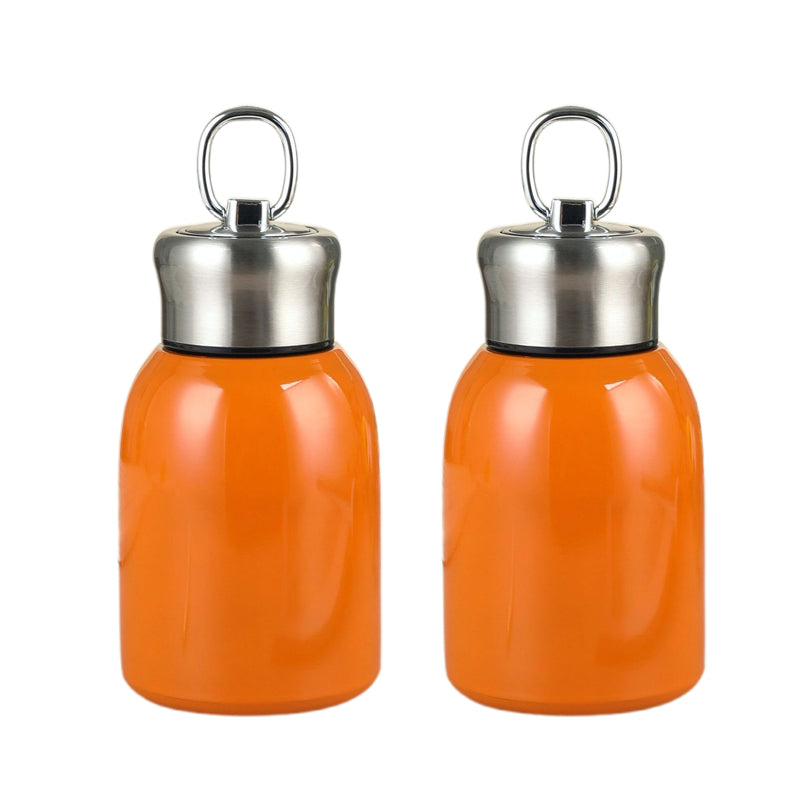 50% RABATT! 🍶 Mini-Thermosflasche mit Tragering – tragbar für Outdoor, Auto & unterwegs