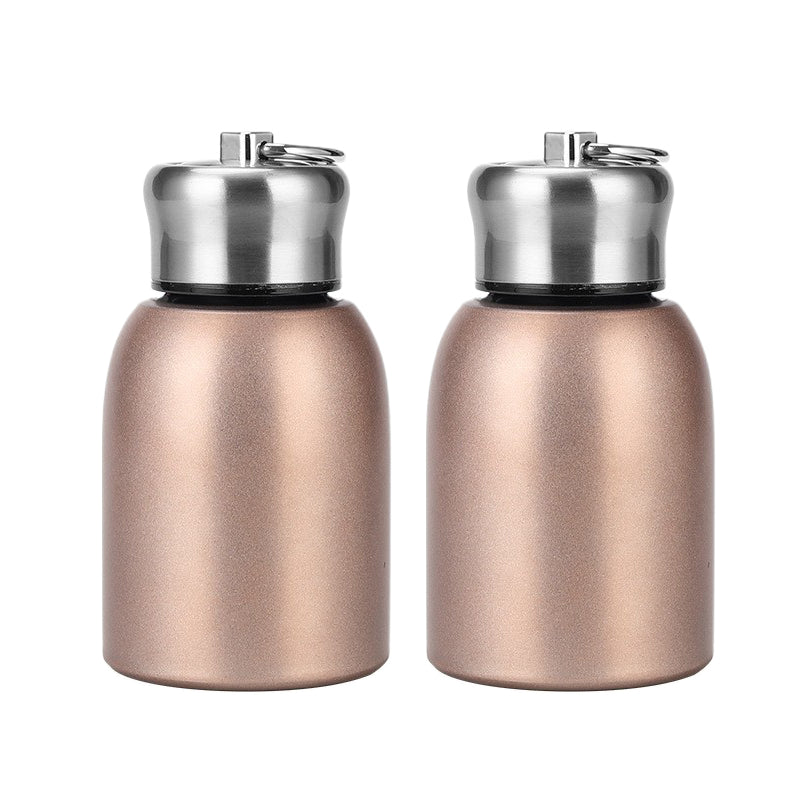 50% RABATT! 🍶 Mini-Thermosflasche mit Tragering – tragbar für Outdoor, Auto & unterwegs