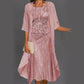 🌸Neue Modelle für den Bräutigam 2025👗Elegantes 2-teiliges Set: Halbarmbluse + Kleid