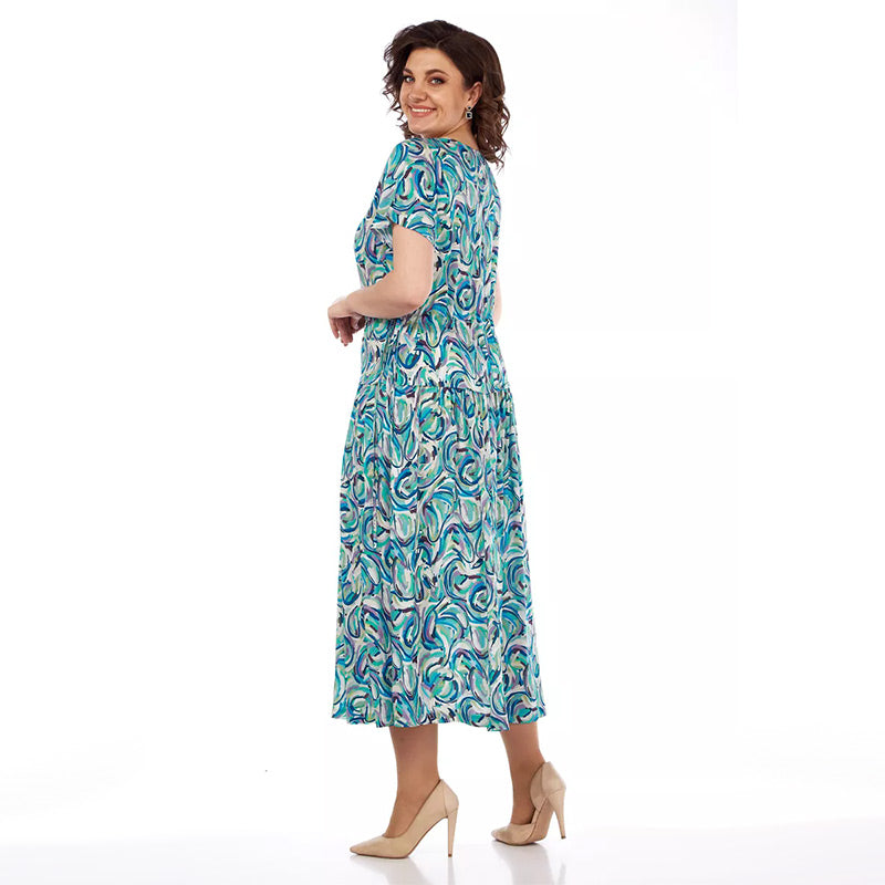 🔥 "NEUHEIT – Nur für kurze Zeit 50% Rabatt!" 🎉 Sommer-Chiffonkleid mit Blumenmuster