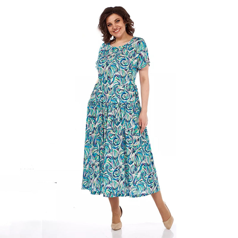 🔥 "NEUHEIT – Nur für kurze Zeit 50% Rabatt!" 🎉 Sommer-Chiffonkleid mit Blumenmuster