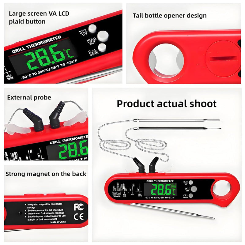 Sofort ablesbares Thermometer-Set zum Kochen