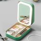 [Bestes Geschenk für sie] Integrierter Make-up-Aufbewahrungsbox mit lichtdurchflutetem Spiegel.