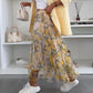 🌸LIMITIERTER Trend-Maxirock – Stylischer Druck & bequemer Gummibund | Nur kurze Zeit 50% Rabatt