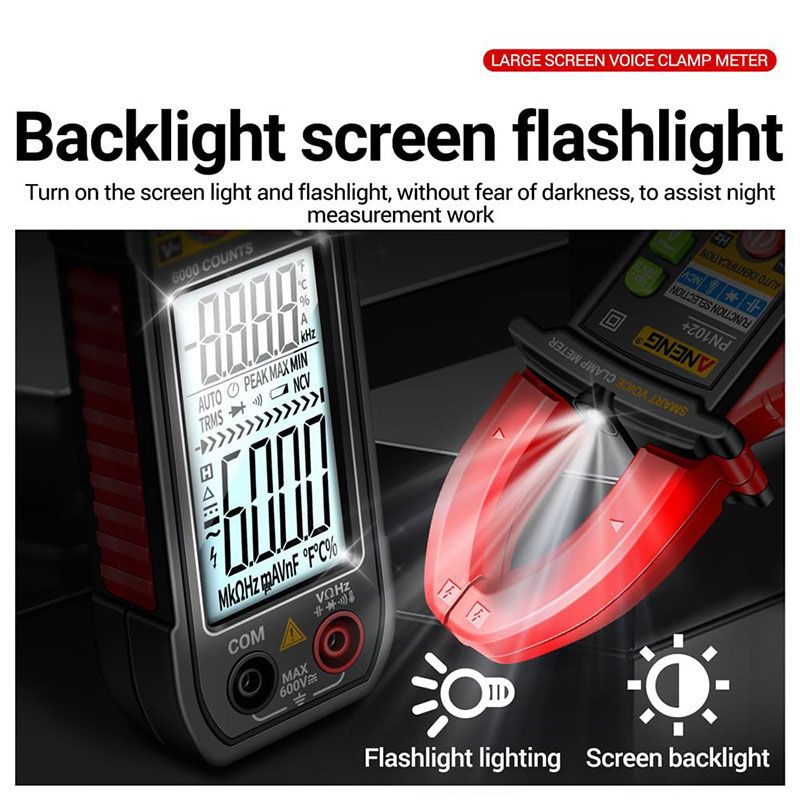 Intelligentes sprachgesteuertes Klemm-Multimeter-Testgerät ✈️ Kostenloser Versand