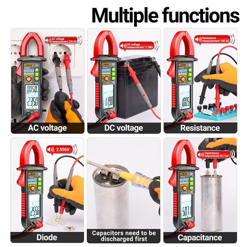 Intelligentes sprachgesteuertes Klemm-Multimeter-Testgerät ✈️ Kostenloser Versand