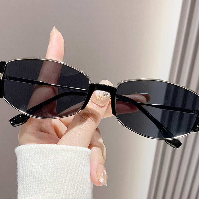 💗💃Ovale Retro-Sonnenbrille mit schmalem Rahmen für Damen