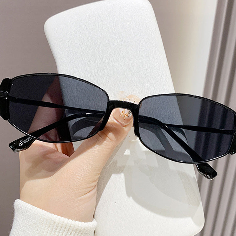 💗💃Ovale Retro-Sonnenbrille mit schmalem Rahmen für Damen