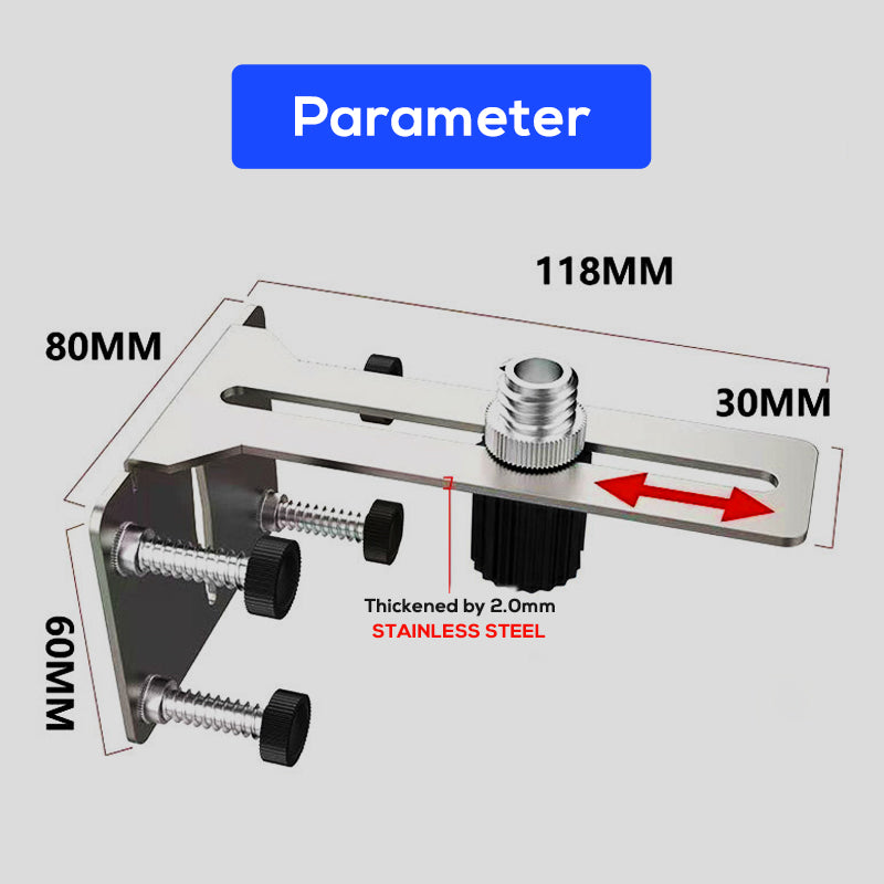 Verstellbare Wandhalterung für Laser-Nivelliergerät