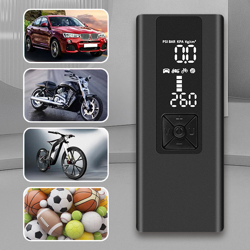 ✨Unverzichtbar für ein Auto 🚗Reifenfüller Tragbarer Luftkompressor für Auto, Motorrad, Ball🏍️