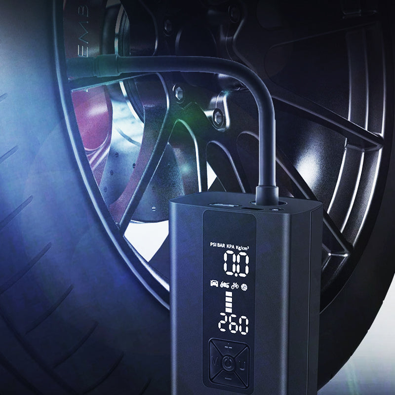 ✨Unverzichtbar für ein Auto 🚗Reifenfüller Tragbarer Luftkompressor für Auto, Motorrad, Ball🏍️