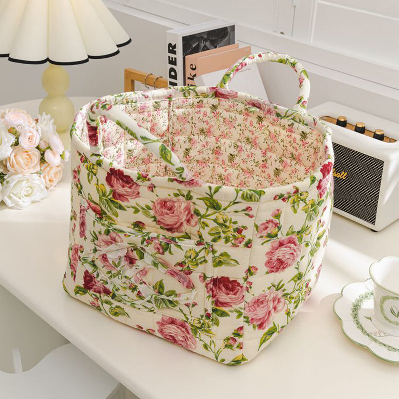 Stoff-Aufbewahrungskorb – dekorativ, leicht & faltbar – perfekt für Zuhause🧺🌸