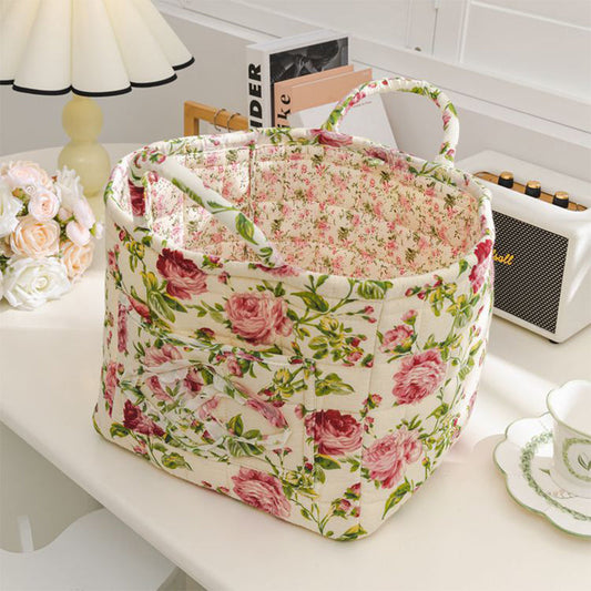 Stoff-Aufbewahrungskorb – dekorativ, leicht & faltbar – perfekt für Zuhause🧺🌸
