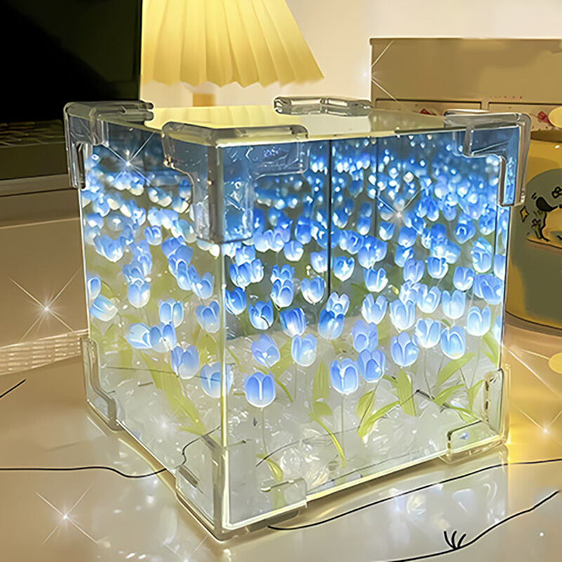 🌷 Oster-Sonderangebote 30% Rabatt! 🥚✨Magischer Würfel DIY Tulip Mirror Light