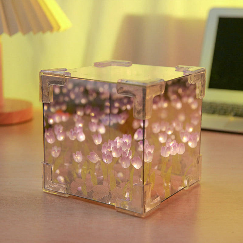 🌷 Oster-Sonderangebote 30% Rabatt! 🥚✨Magischer Würfel DIY Tulip Mirror Light
