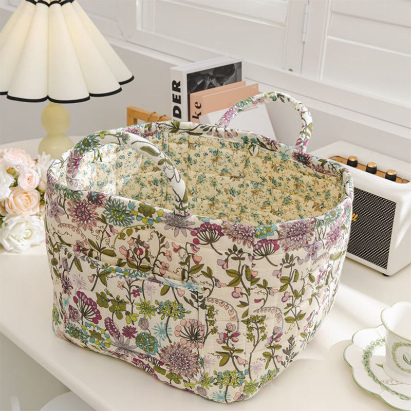 Stoff-Aufbewahrungskorb – dekorativ, leicht & faltbar – perfekt für Zuhause🧺🌸