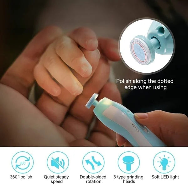 👶 Hochwertiges, sicheres LED-Nagelpflegetool für Babys