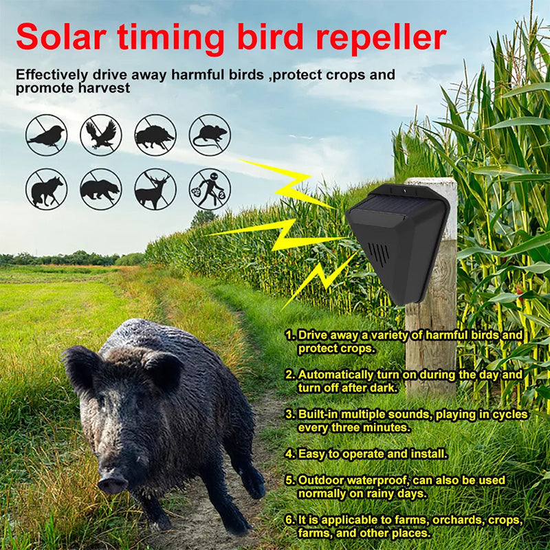 Wasserdichter Solar-Vogelabwehr für den Außenbereich