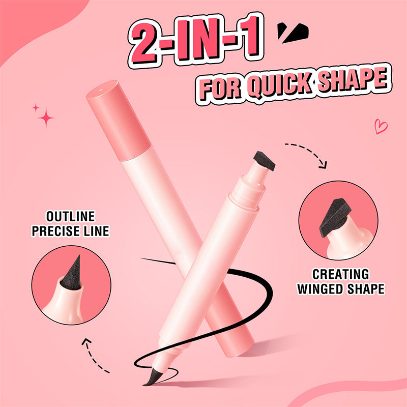 💝Doppelseitiger Stempel-Eyeliner