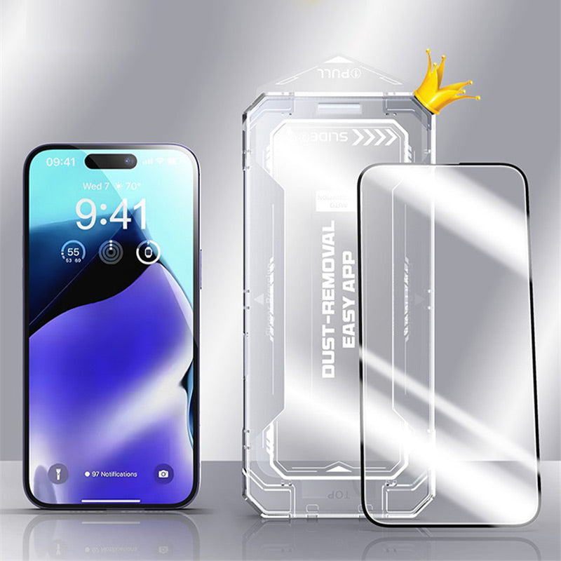 Auto-Alignment Anti-Spy Displayschutzfolie für iPhone Serie
