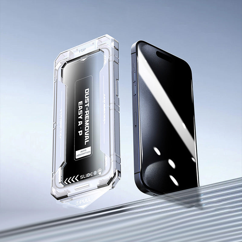 Auto-Alignment Anti-Spy Displayschutzfolie für iPhone Serie