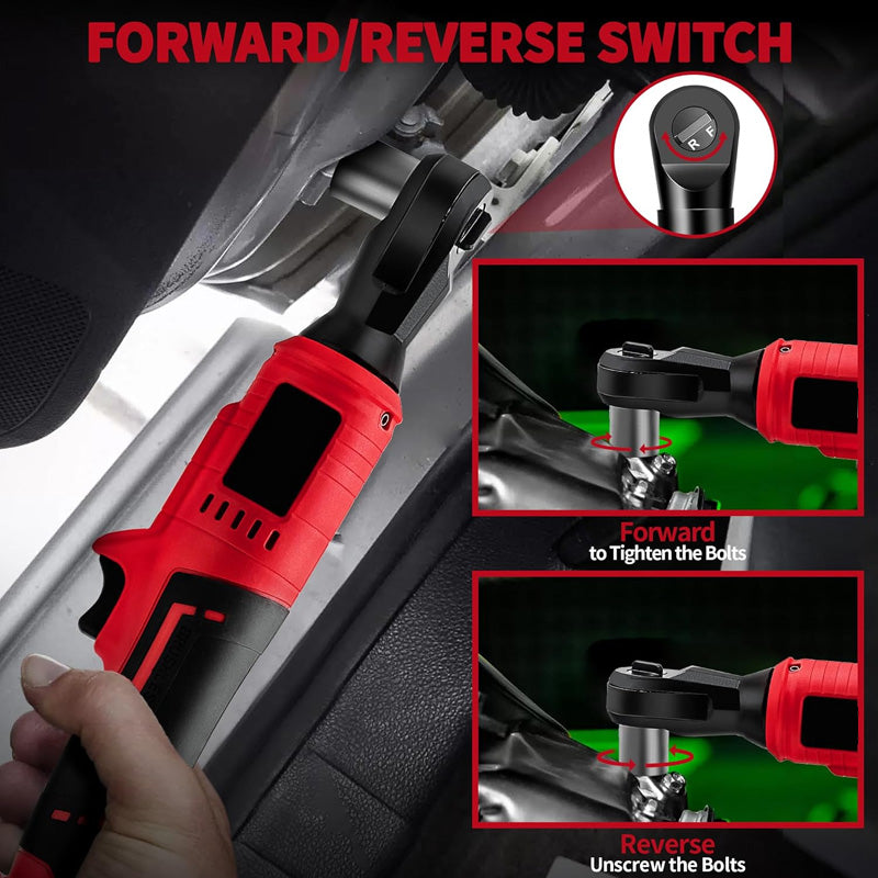 🔧 50% RABATT! ⚙️ 3/8" Akku-Ratschenschlüssel-Set – Bürstenloser Motor & leistungsstark – Ideal für enge Räume in Kfz-Reparatur oder Montage – inklusive Aufbewahrungskoffer 🔋