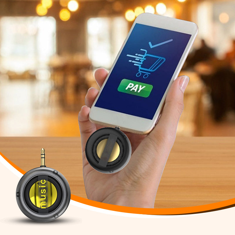 🎵【Plug & Play】Tragbarer Handy-Lautsprecher - Verstärkt Musik & Anrufe sofort! 🔊