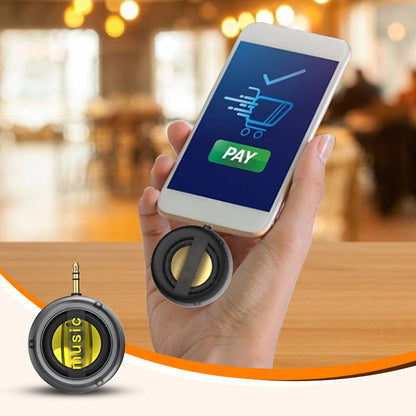 🎵【Plug & Play】Tragbarer Handy-Lautsprecher - Verstärkt Musik & Anrufe sofort! 🔊