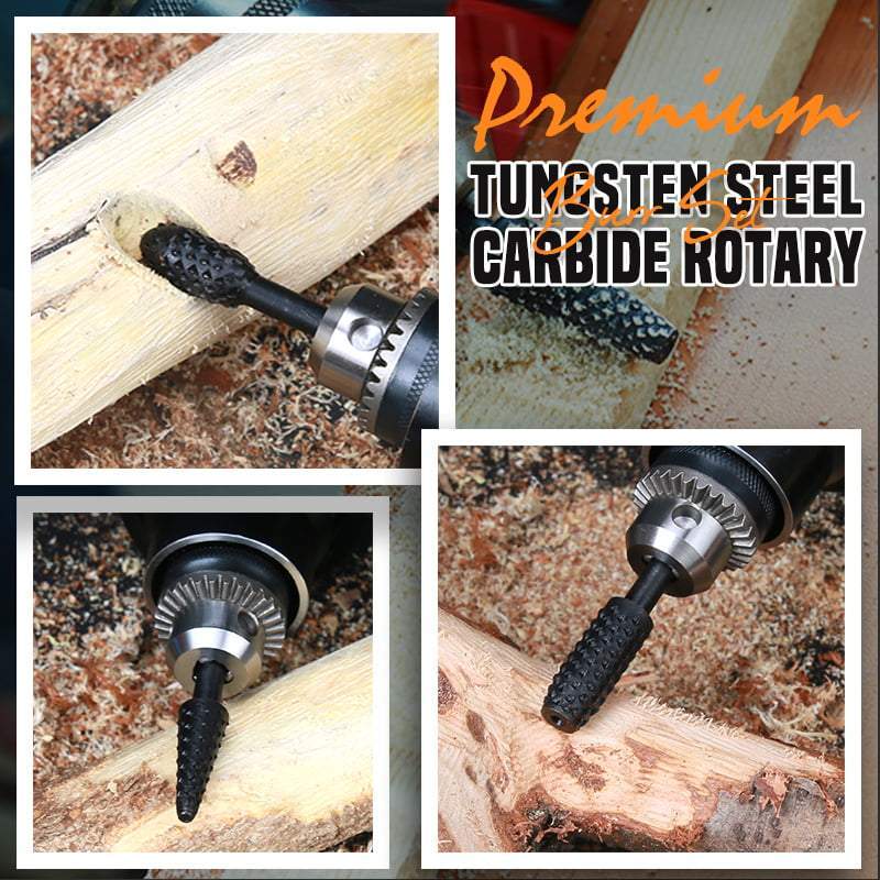 50% RABATT! 🔧 Holzschnitzerei-Fräserset – Rotationsfräser für Holz, Wurzelholz & DIY-Schnitzarbeiten
