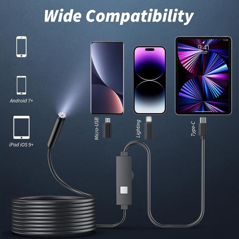 ⏳50 % Rabatt, Zeitlich begrenzt!🔍Wasserdichte HD-Endoskopiekamera