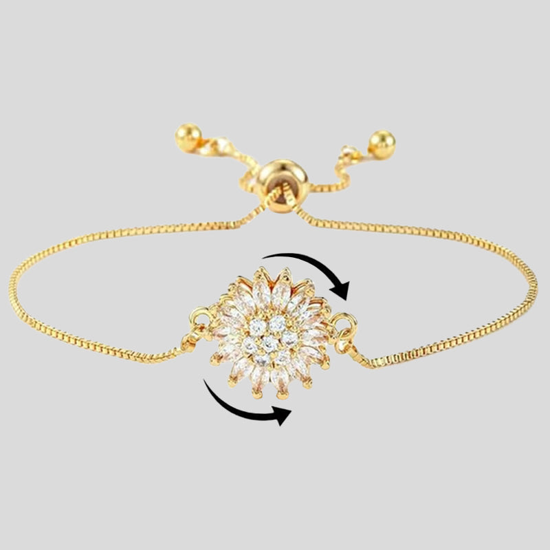 🎁Zeitlich begrenztes Sonderangebot⌛Zartes, modisches Sonnenblumen-Stimmungsarmband