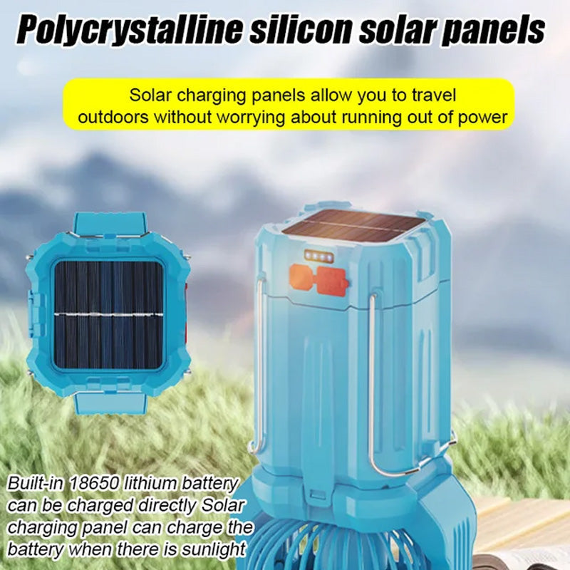 ☀️🔋Solar LED-Starklicht-Außenfächerlaterne